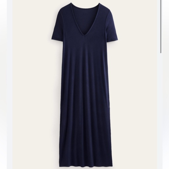 Boden Rib Jersey Midi T-Shirt Dress Size 6 - Picture 1 of 10